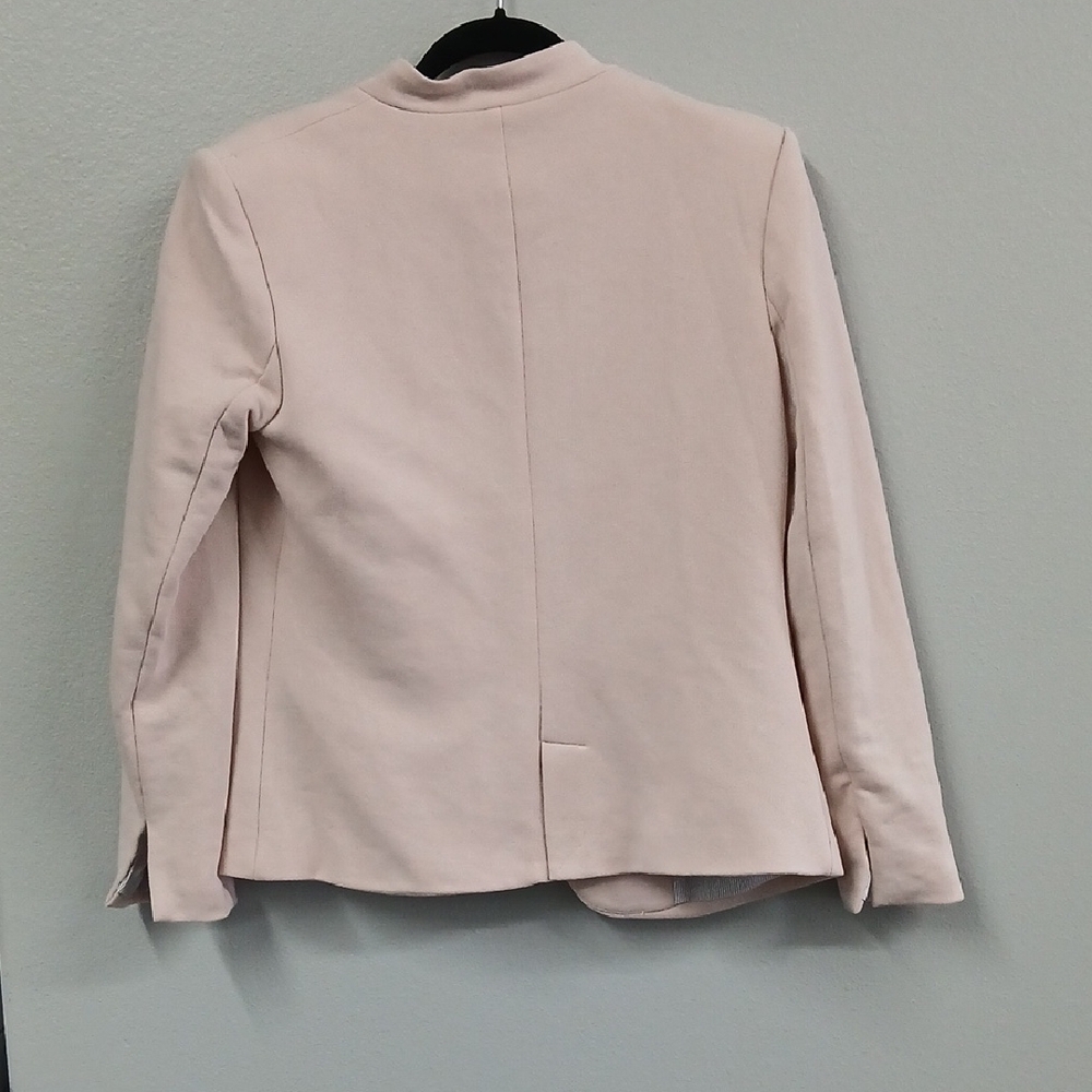 Gibson Look Pearl Blush Pink Single Button Notch Collar Blazer Size SM - Picture 6 of 9